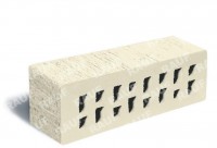Лицевой клинкерный кирпич RAUF Венеция (белый) с рельефной поверхностью "Тростник" - Керамические Технологии - продажа кирпича, керамической черепицы, фиброцементного сайдинга